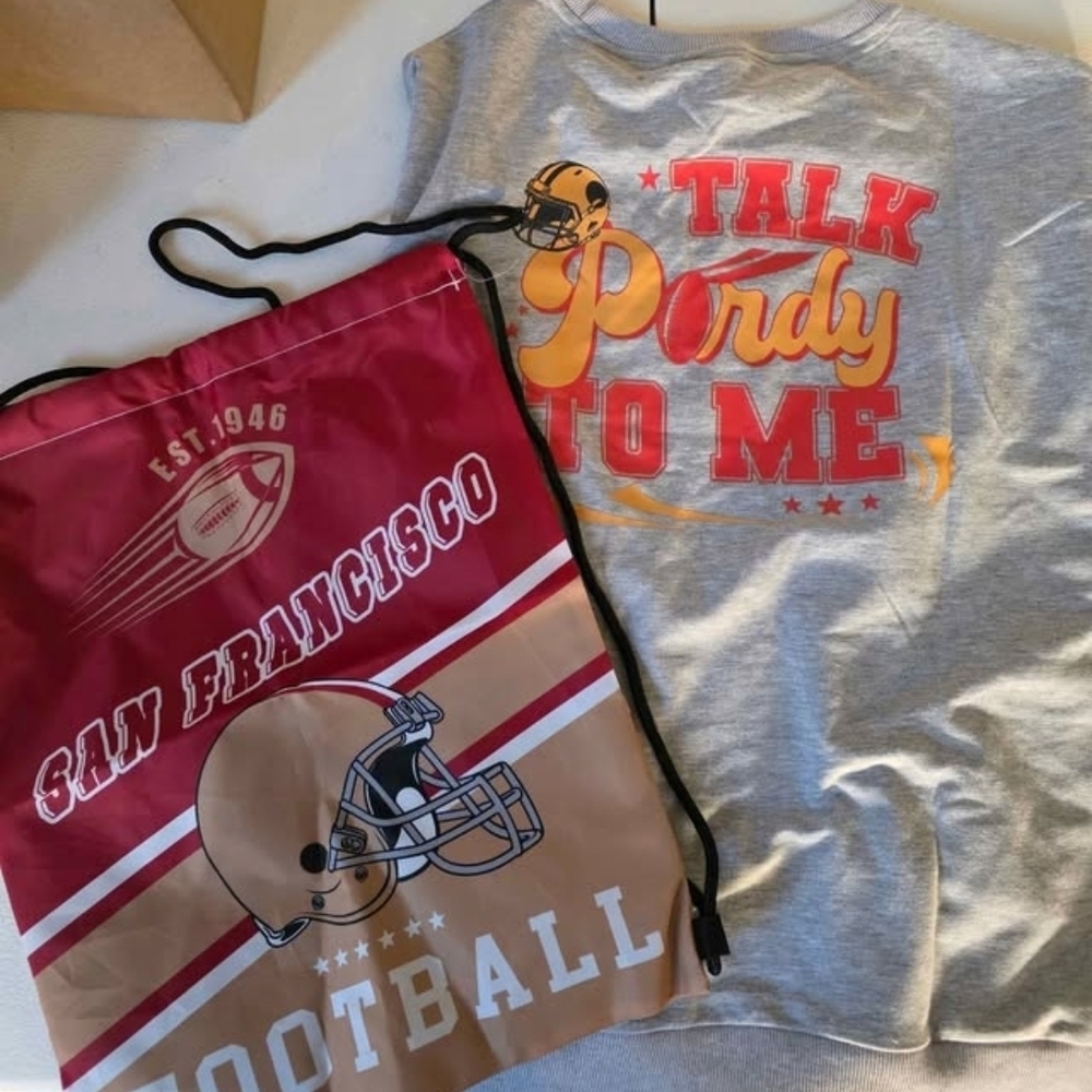 San Francisco Football Hoodie and Bag Set